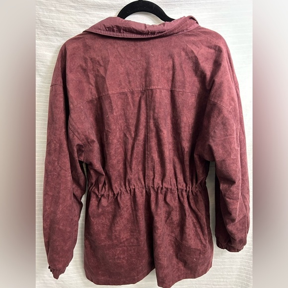 CS Signature Jacket Womens Medium Reversible Full Zip Velvet/Windbreaker Size S - Picture 4 of 11